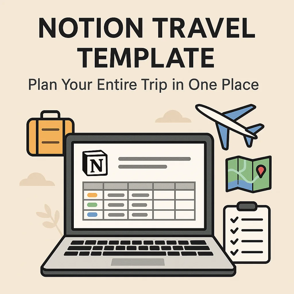 how to plan travel with notion